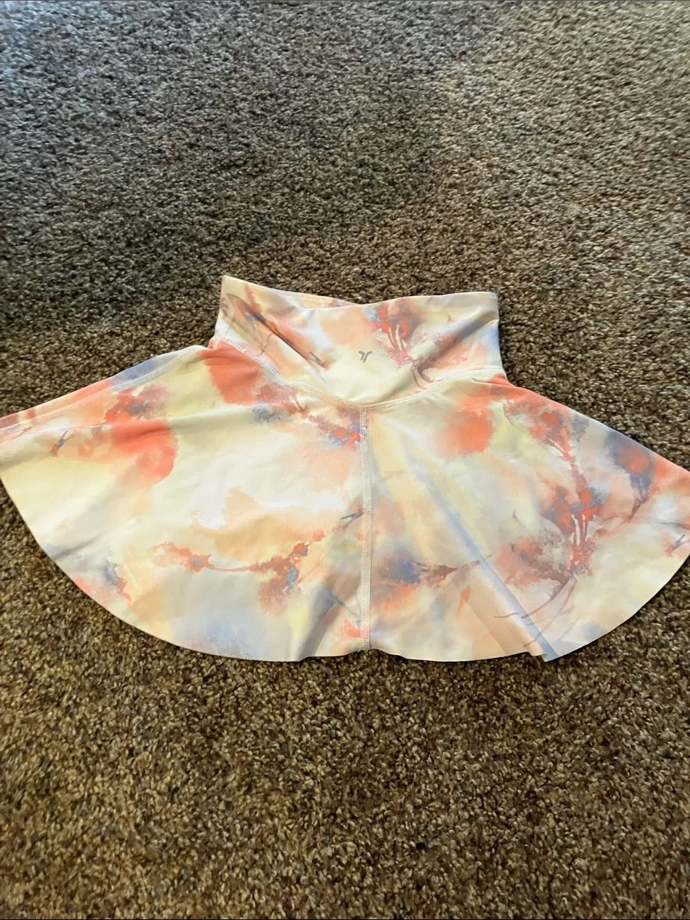 Old Navy Girls' Watercolor Skort - Peach and Light Blue